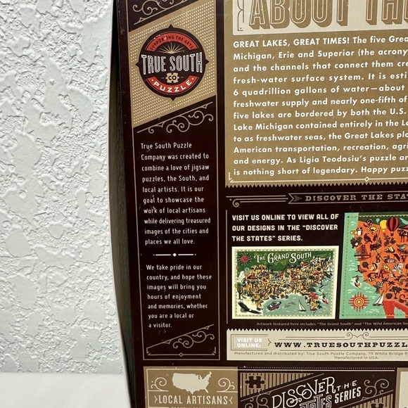 True South - Great Lakes Jigsaw Puzzle - Picture 5 of 6